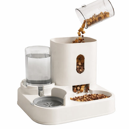 Automatic Pet Feeder with Water Fountain