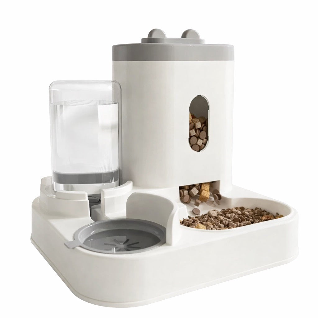 Automatic Pet Feeder with Water Fountain